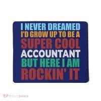 Funny Accountant Gift Accounting Major Bookkeeper CPA Retro Mousepad thumb 0