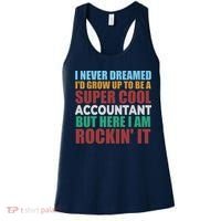 Funny Accountant Gift Accounting Major Bookkeeper CPA Retro Women's Tank Top thumb 0