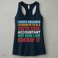 Funny Accountant Gift Accounting Major Bookkeeper CPA Retro Women's Tank Top thumb 3