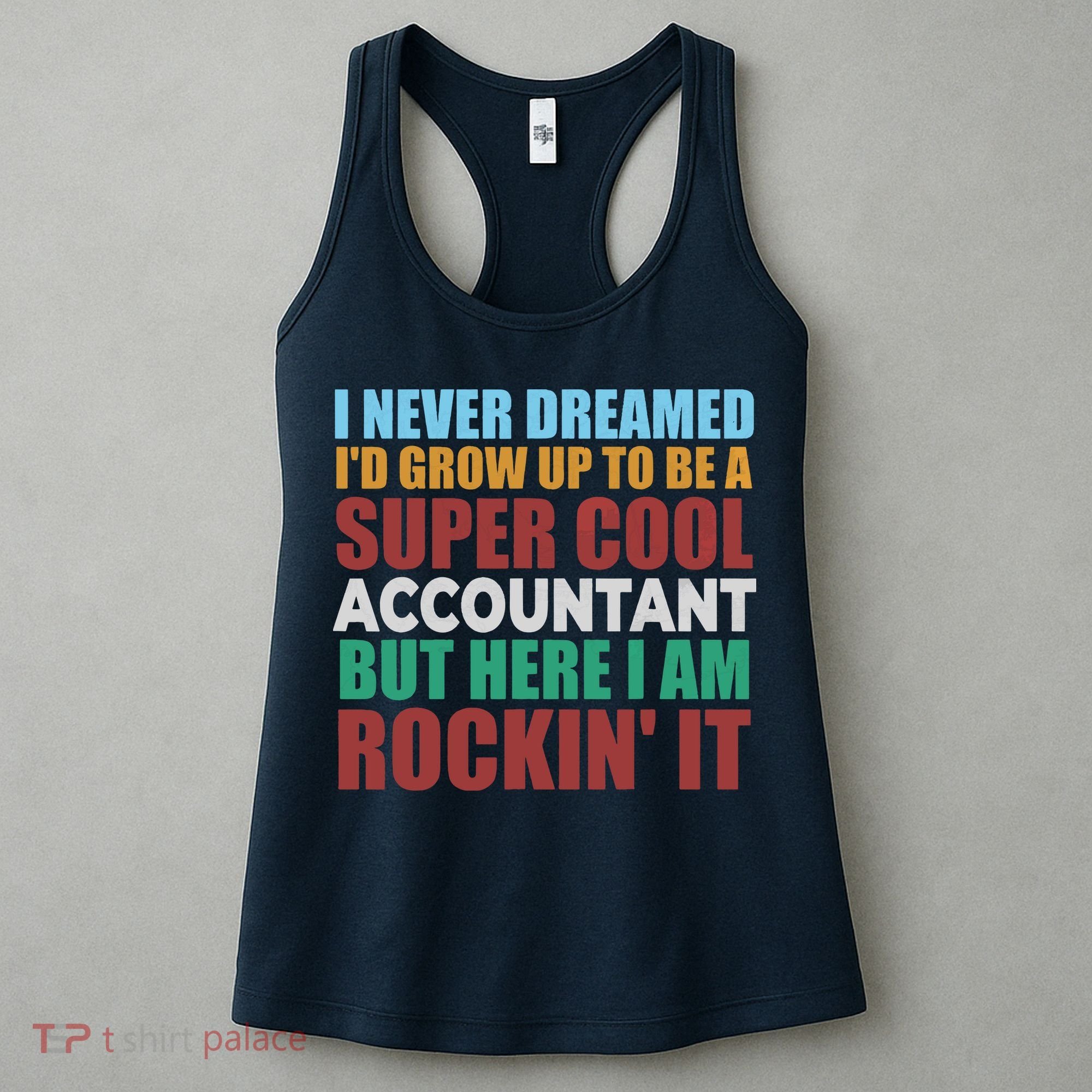 Funny Accountant Gift Accounting Major Bookkeeper CPA Retro Women's Tank Top