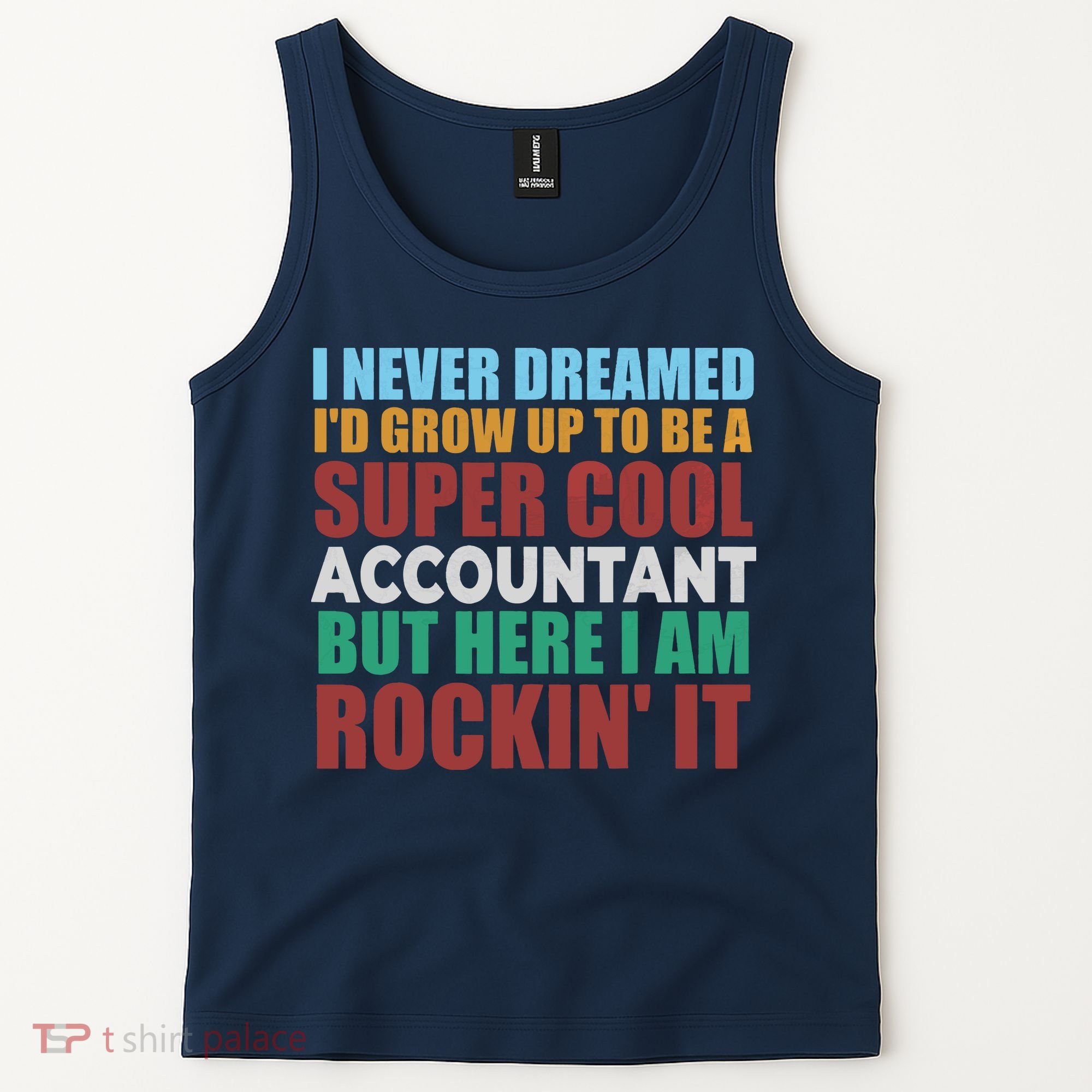 Funny Accountant Gift Accounting Major Bookkeeper CPA Retro Tank Top