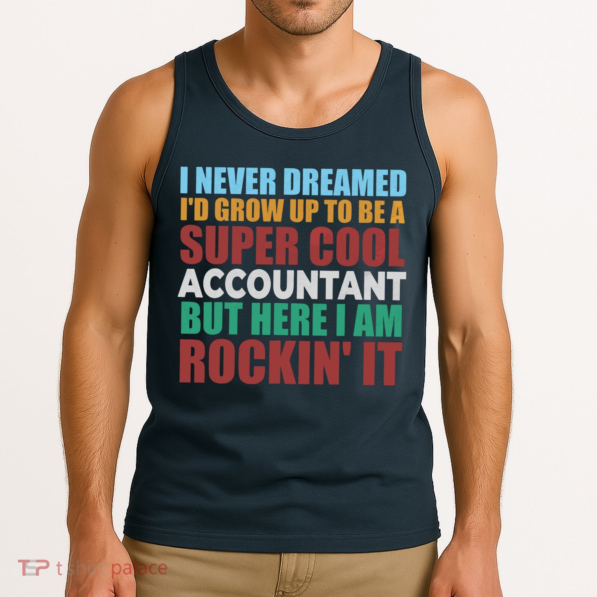 Funny Accountant Gift Accounting Major Bookkeeper CPA Retro Tank Top