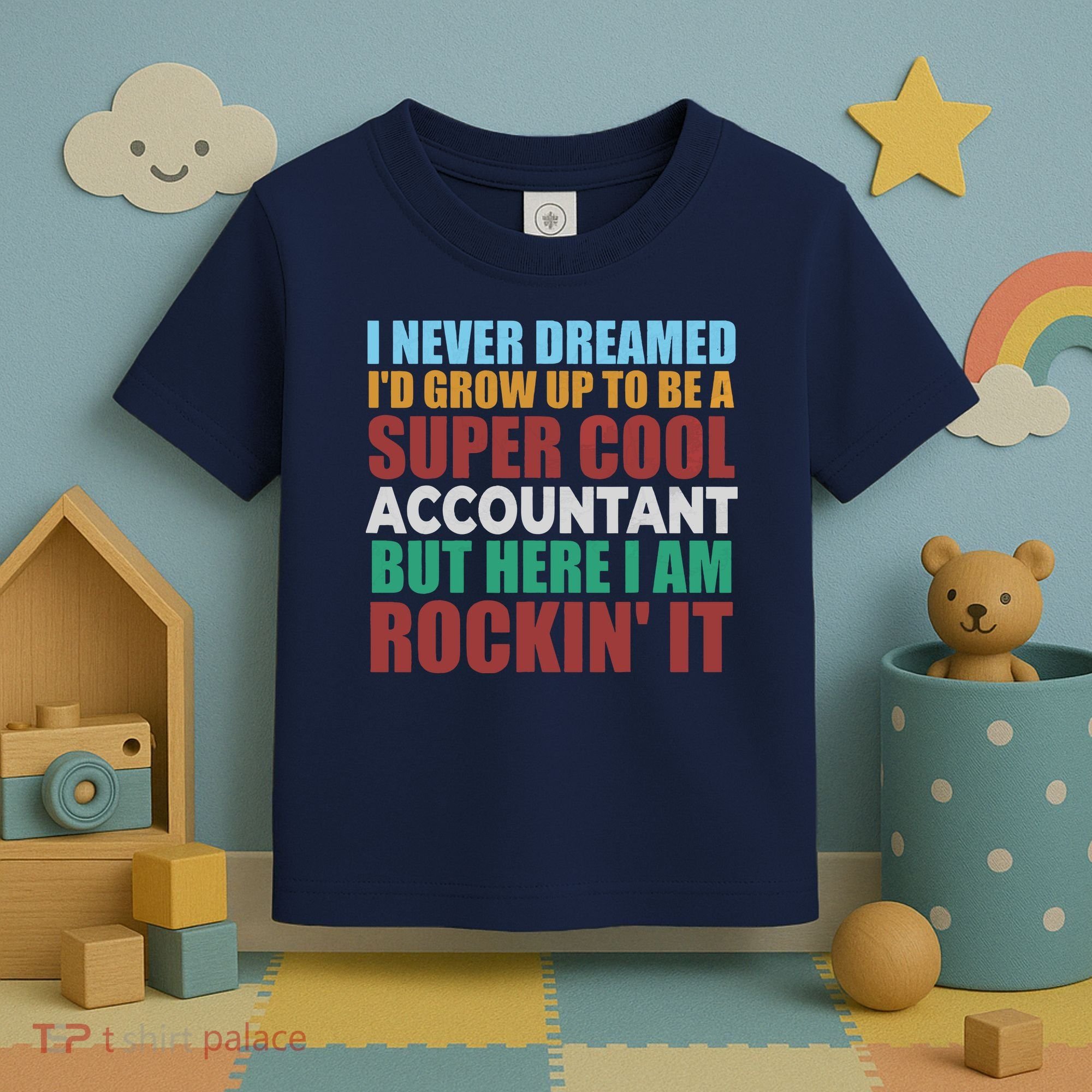 Funny Accountant Gift Accounting Major Bookkeeper CPA Retro Toddler T-Shirt