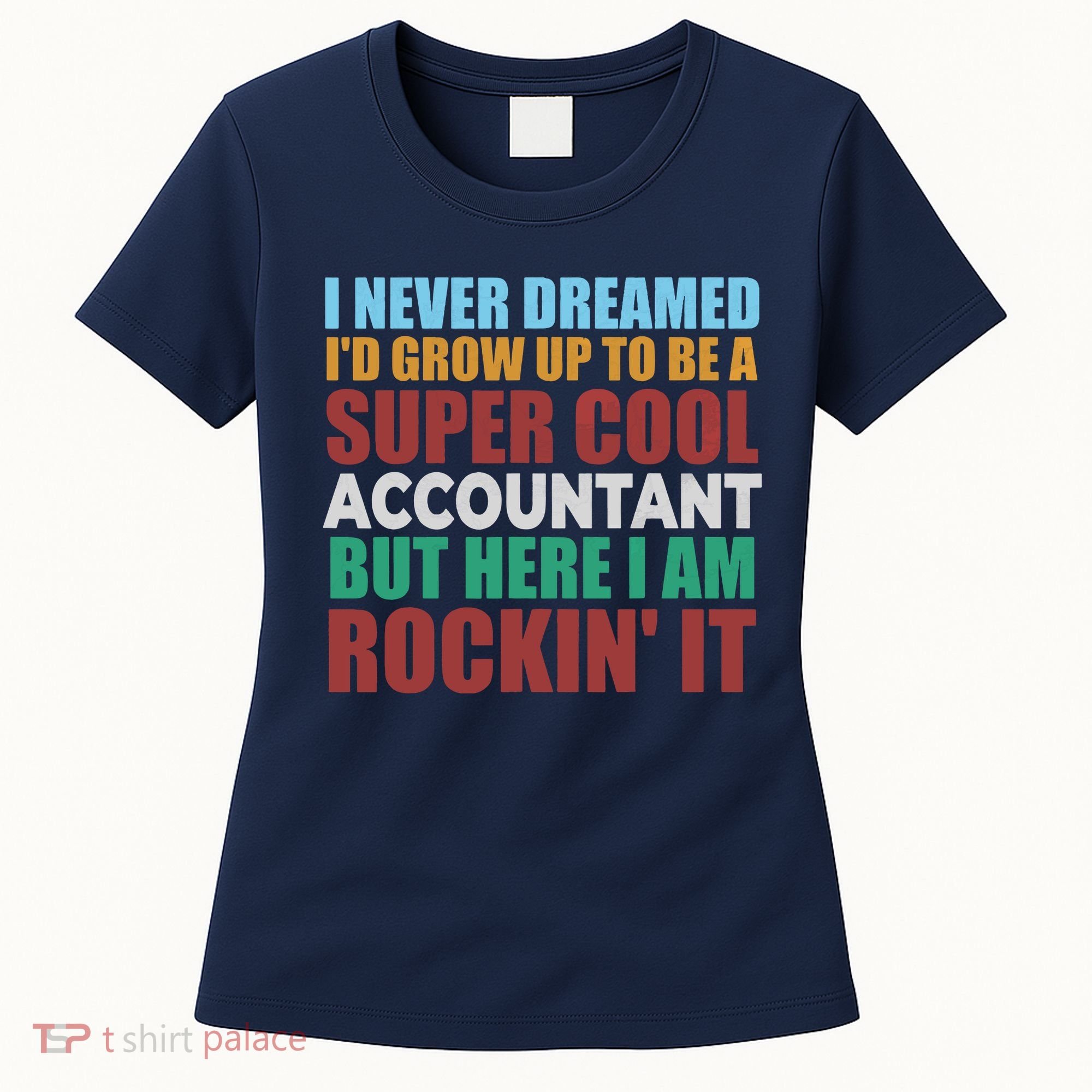 Funny Accountant Gift Accounting Major Bookkeeper CPA Retro Women's T-Shirt