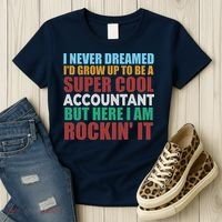 Funny Accountant Gift Accounting Major Bookkeeper CPA Retro Women's T-Shirt thumb 3