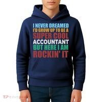 Funny Accountant Gift Accounting Major Bookkeeper CPA Retro Kids Hoodie thumb 4