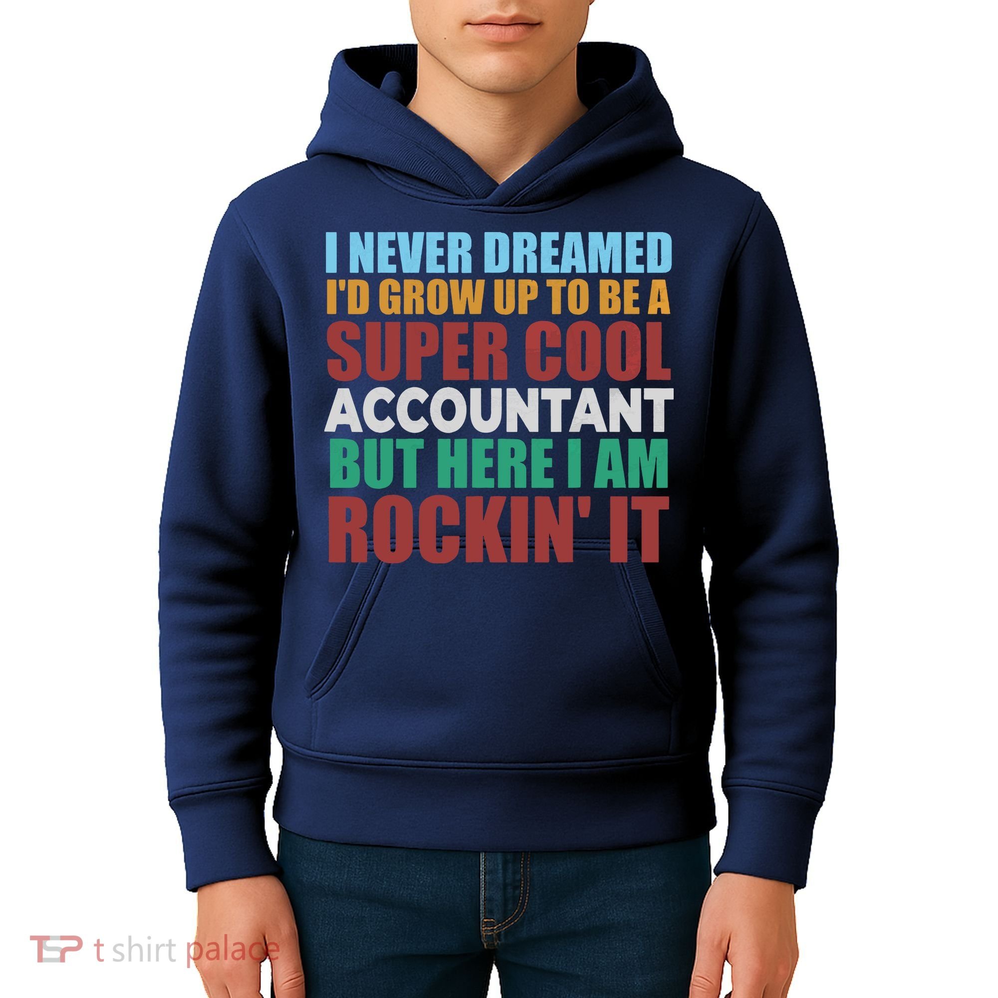 Funny Accountant Gift Accounting Major Bookkeeper CPA Retro Kids Hoodie