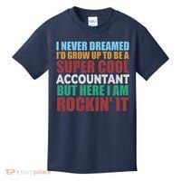 Funny Accountant Gift Accounting Major Bookkeeper CPA Retro Kids T-Shirt thumb 0
