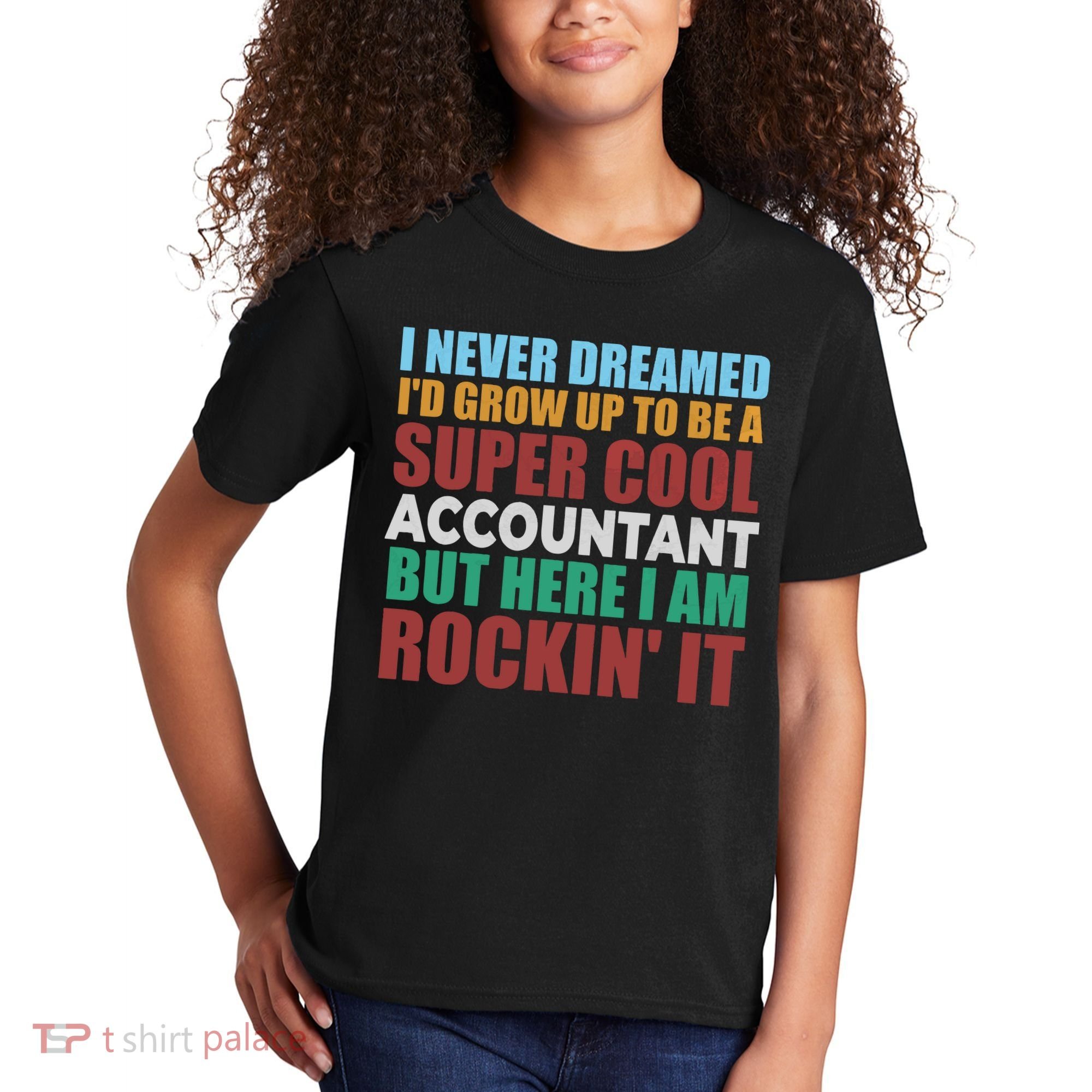 Funny Accountant Gift Accounting Major Bookkeeper CPA Retro Kids T-Shirt