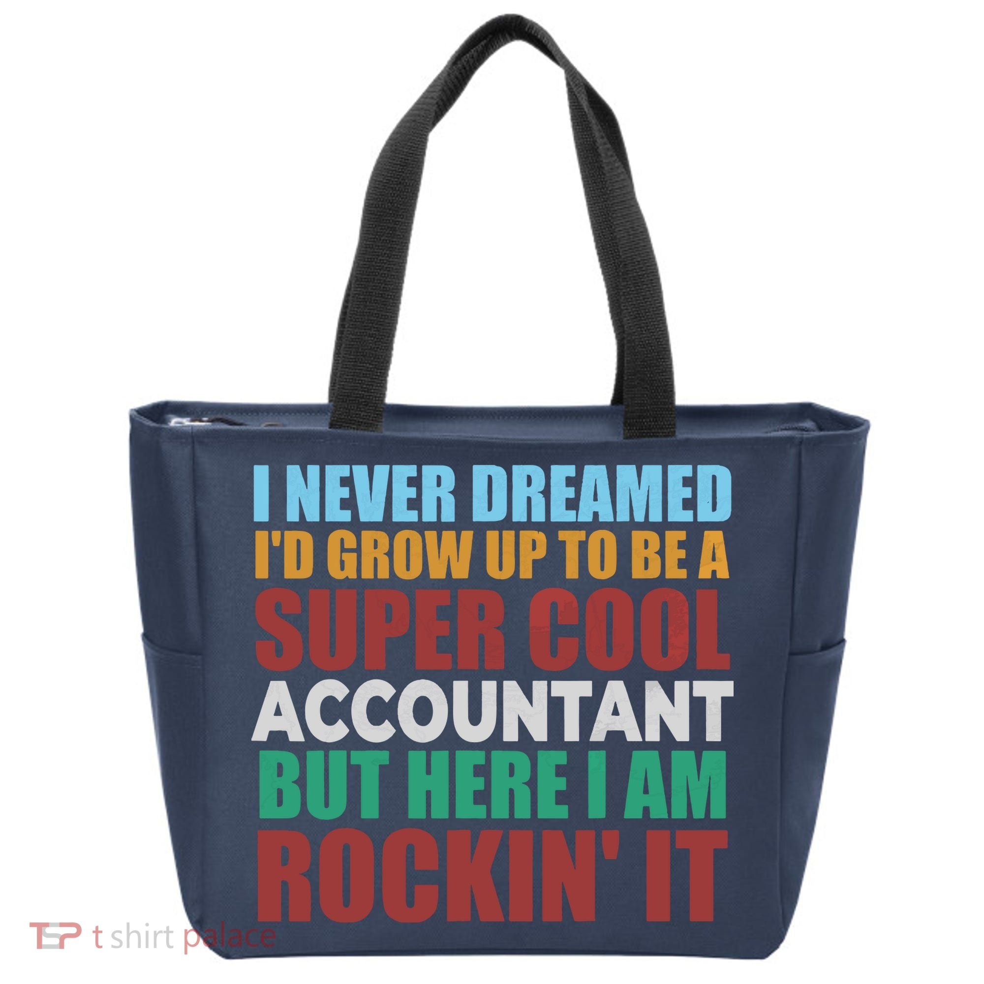 Funny Accountant Gift Accounting Major Bookkeeper CPA Retro Tote Bag