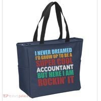 Funny Accountant Gift Accounting Major Bookkeeper CPA Retro Tote Bag thumb 2