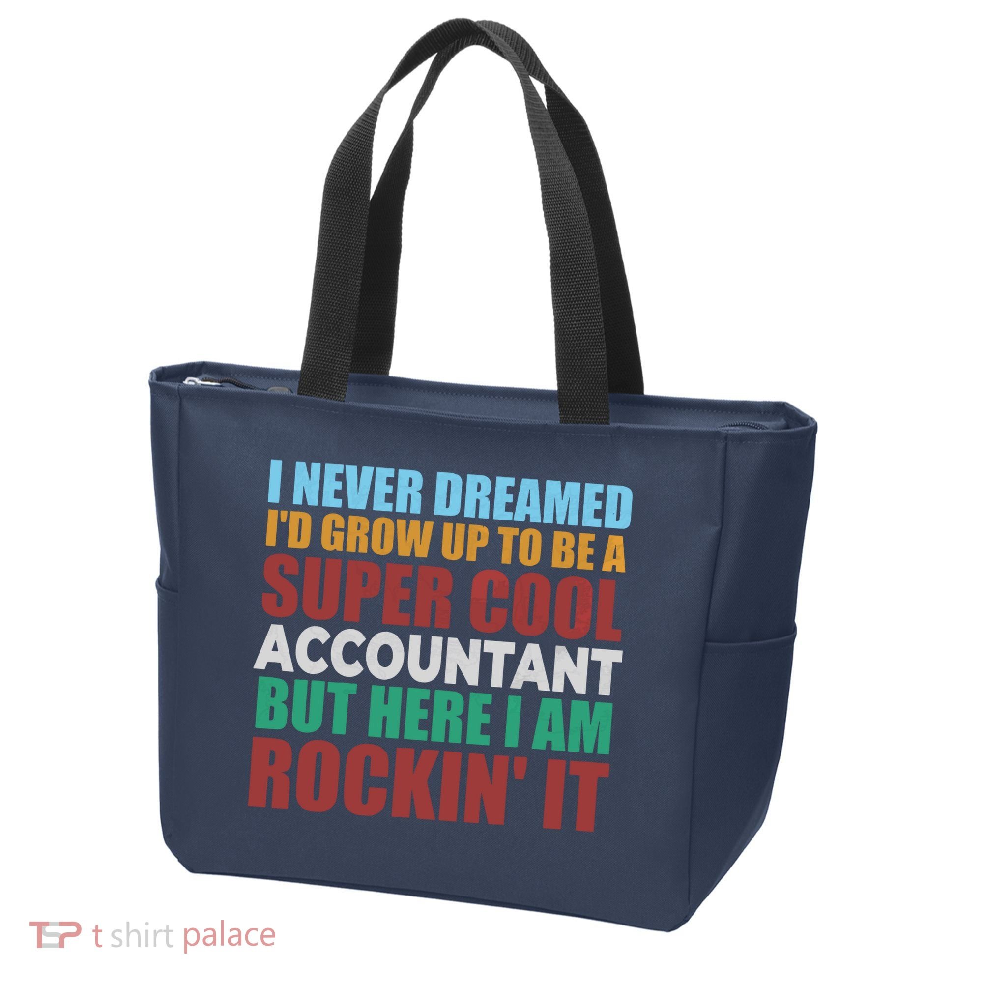 Funny Accountant Gift Accounting Major Bookkeeper CPA Retro Tote Bag