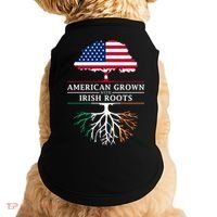 Funny American Grown With Irish Roots Ireland Gift Doggie Tank thumb 0
