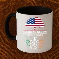 Funny American Grown With Irish Roots Ireland Gift Coffee Mug thumb 2