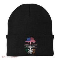 Funny American Grown With Irish Roots Ireland Gift Beanie thumb 0