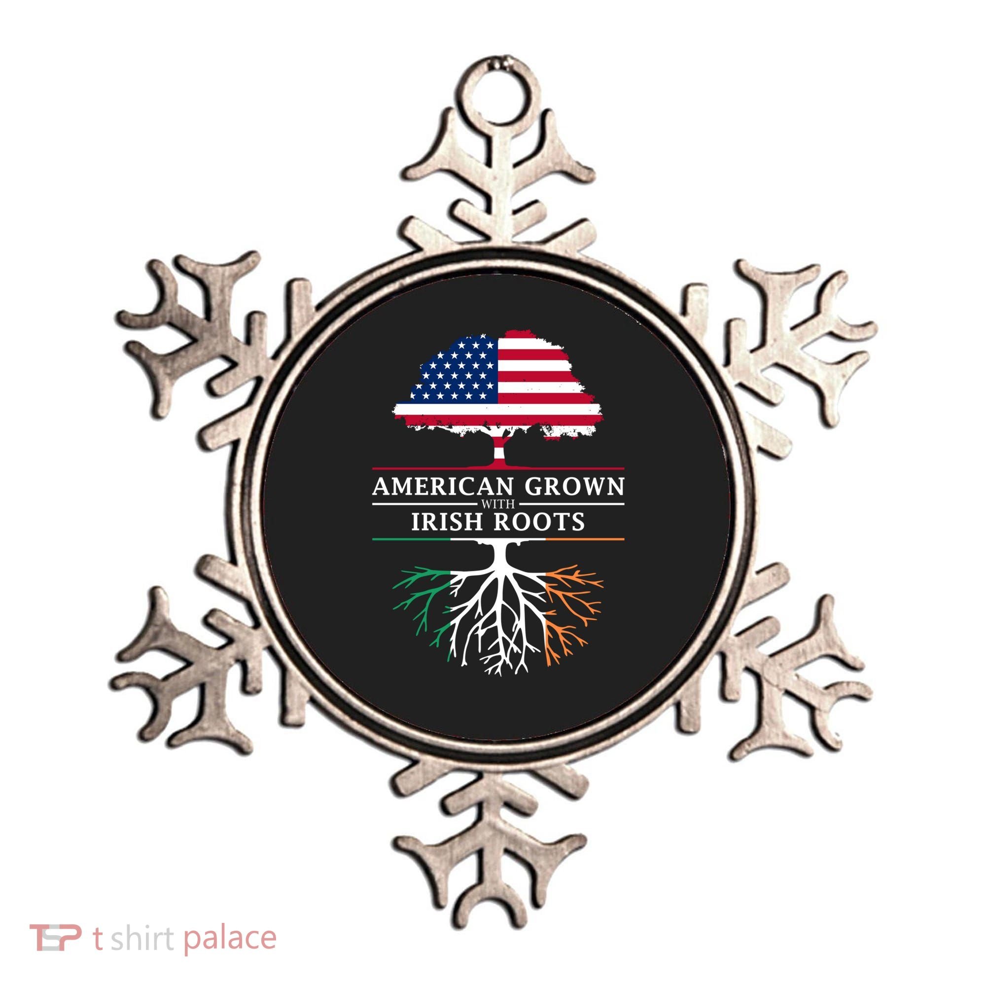 Funny American Grown With Irish Roots Ireland Gift Ornament