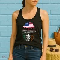 Funny American Grown With Irish Roots Ireland Gift Women's Tank Top thumb 2