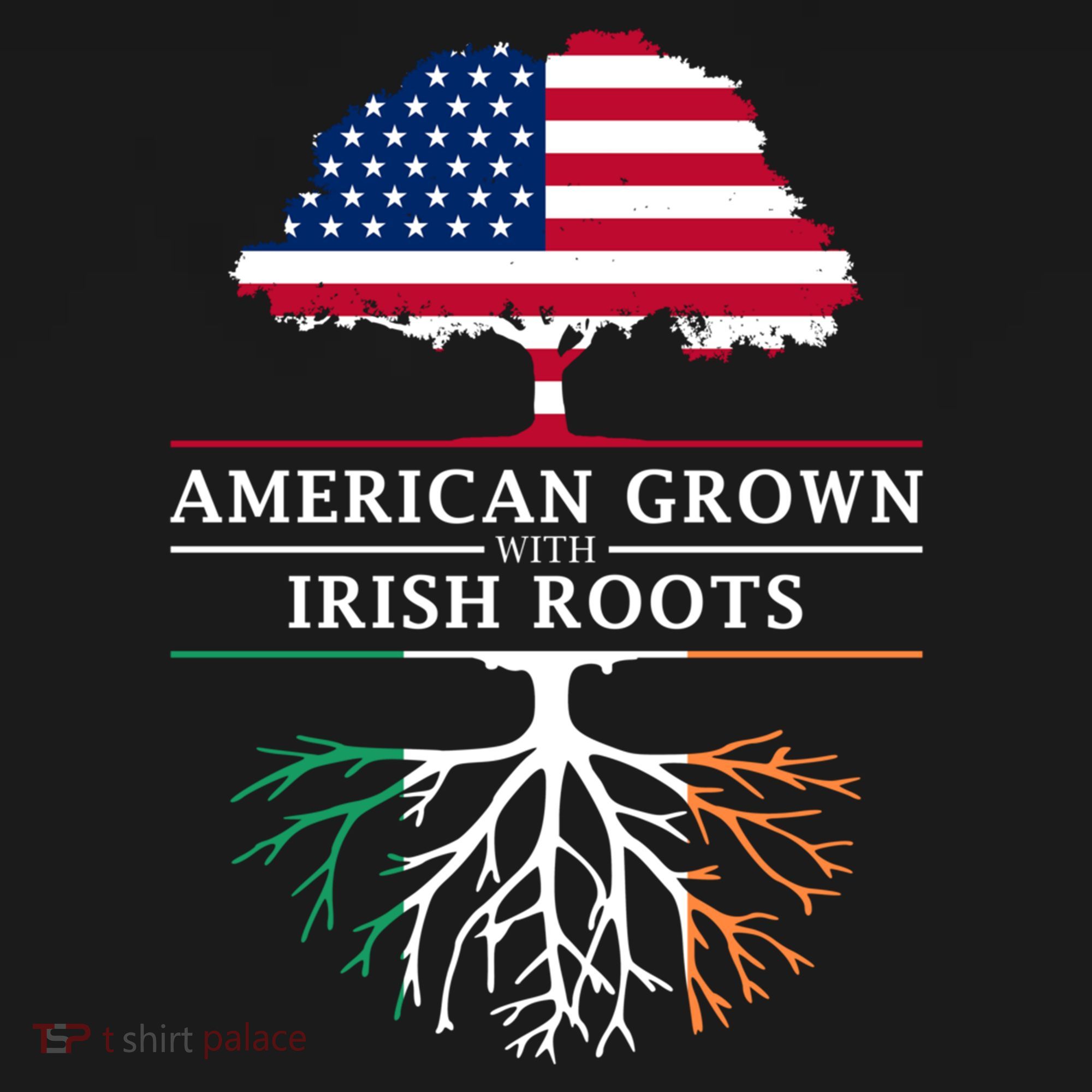 Funny American Grown With Irish Roots Ireland Gift Women's Tank Top
