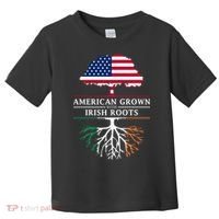 Funny American Grown With Irish Roots Ireland Gift Toddler T-Shirt thumb 0
