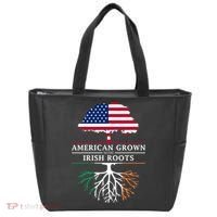 Funny American Grown With Irish Roots Ireland Gift Tote Bag thumb 0