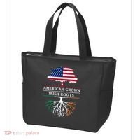Funny American Grown With Irish Roots Ireland Gift Tote Bag thumb 3