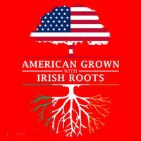 Funny American Grown With Irish Roots Ireland Gift Santa Hat thumb 1