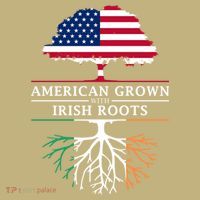 Funny American Grown With Irish Roots Ireland Gift Polo thumb 2