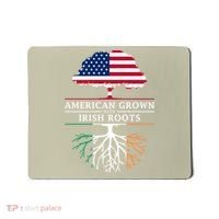 Funny American Grown With Irish Roots Ireland Gift Mousepad thumb 0