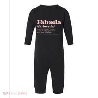 Fabuela Abuela Grandma Fabuela Definition Infant Fleece One Piece thumb 0