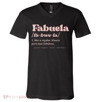 Fabuela Abuela Grandma Fabuela Definition V-Neck T-Shirt thumb 0