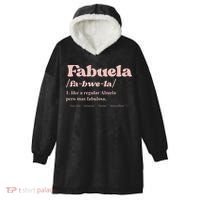 Fabuela Abuela Grandma Fabuela Definition Hooded Wearable Blanket thumb 0