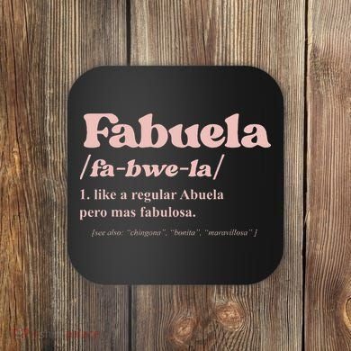 Fabuela Abuela Grandma Fabuela Definition Coaster