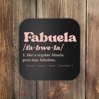 Fabuela Abuela Grandma Fabuela Definition Coaster thumb 0