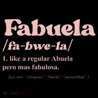 Fabuela Abuela Grandma Fabuela Definition Women's T-Shirt thumb 6