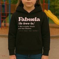 Fabuela Abuela Grandma Fabuela Definition Kids Hoodie thumb 3