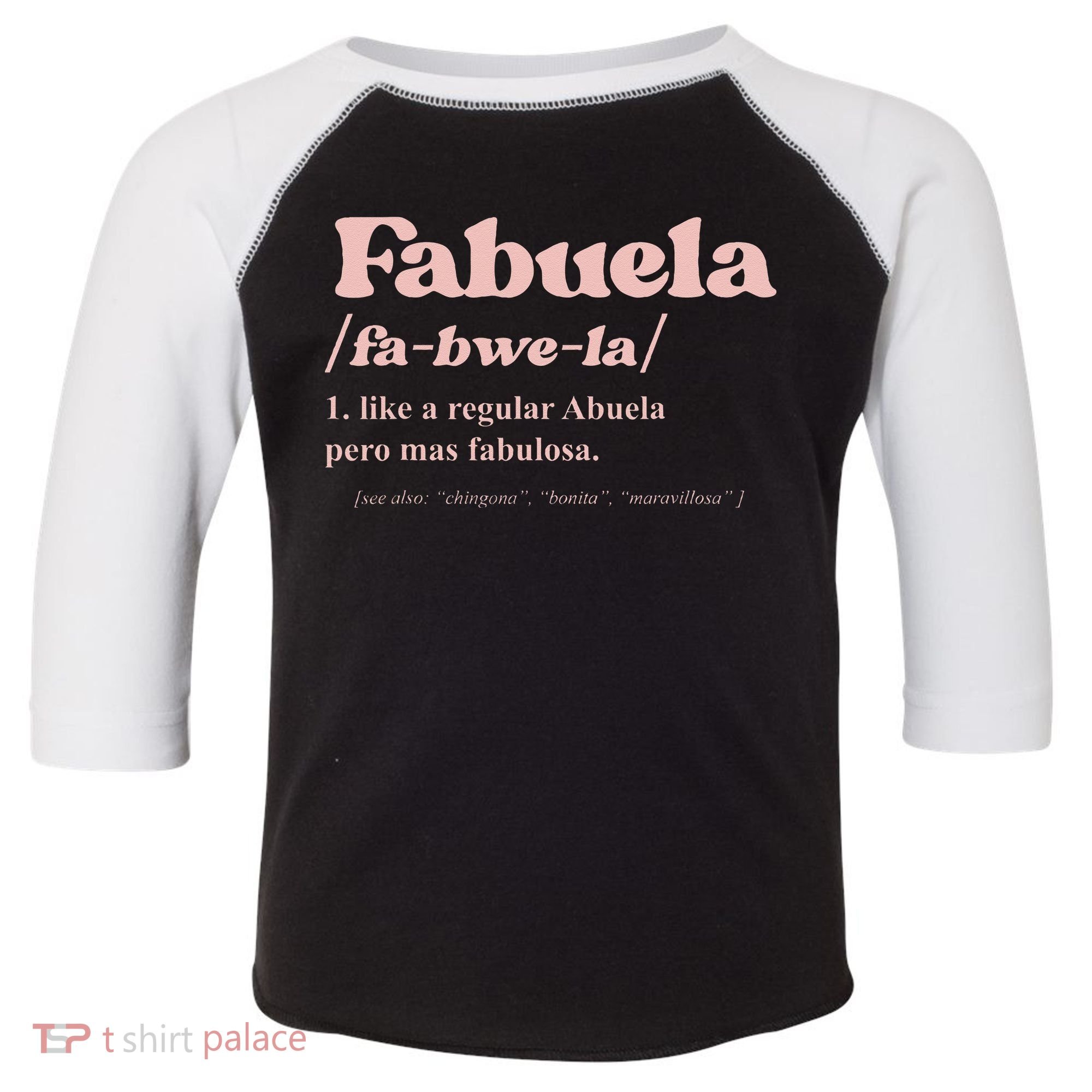 Fabuela Abuela Grandma Fabuela Definition Toddler Fine Jersey T-Shirt
