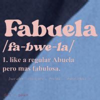 Fabuela Abuela Grandma Fabuela Definition Raglan Baseball Sleeve Shirt thumb 2