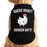Funny Animal Guess What Chicken Butt Cute Chickens Buffs Doggie Tank thumb 0
