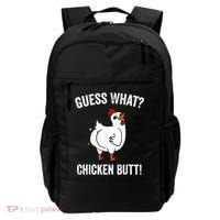 Funny Animal Guess What Chicken Butt Cute Chickens Buffs Backpack thumb 0