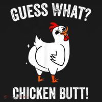 Funny Animal Guess What Chicken Butt Cute Chickens Buffs Women's Hoodie thumb 2