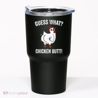 Funny Animal Guess What Chicken Butt Cute Chickens Buffs Tumbler thumb 0