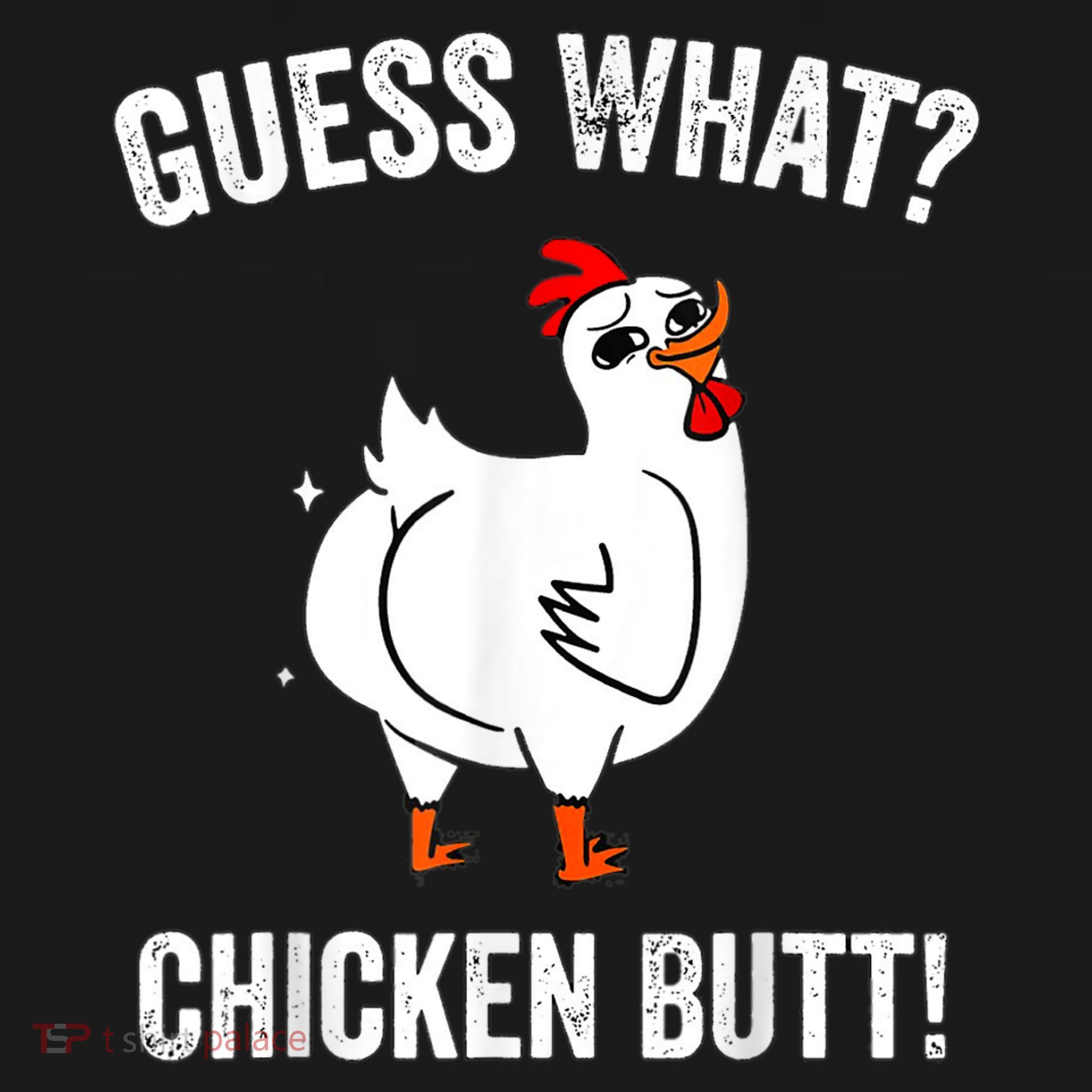 Funny Animal Guess What Chicken Butt Cute Chickens Buffs Women's Tank Top