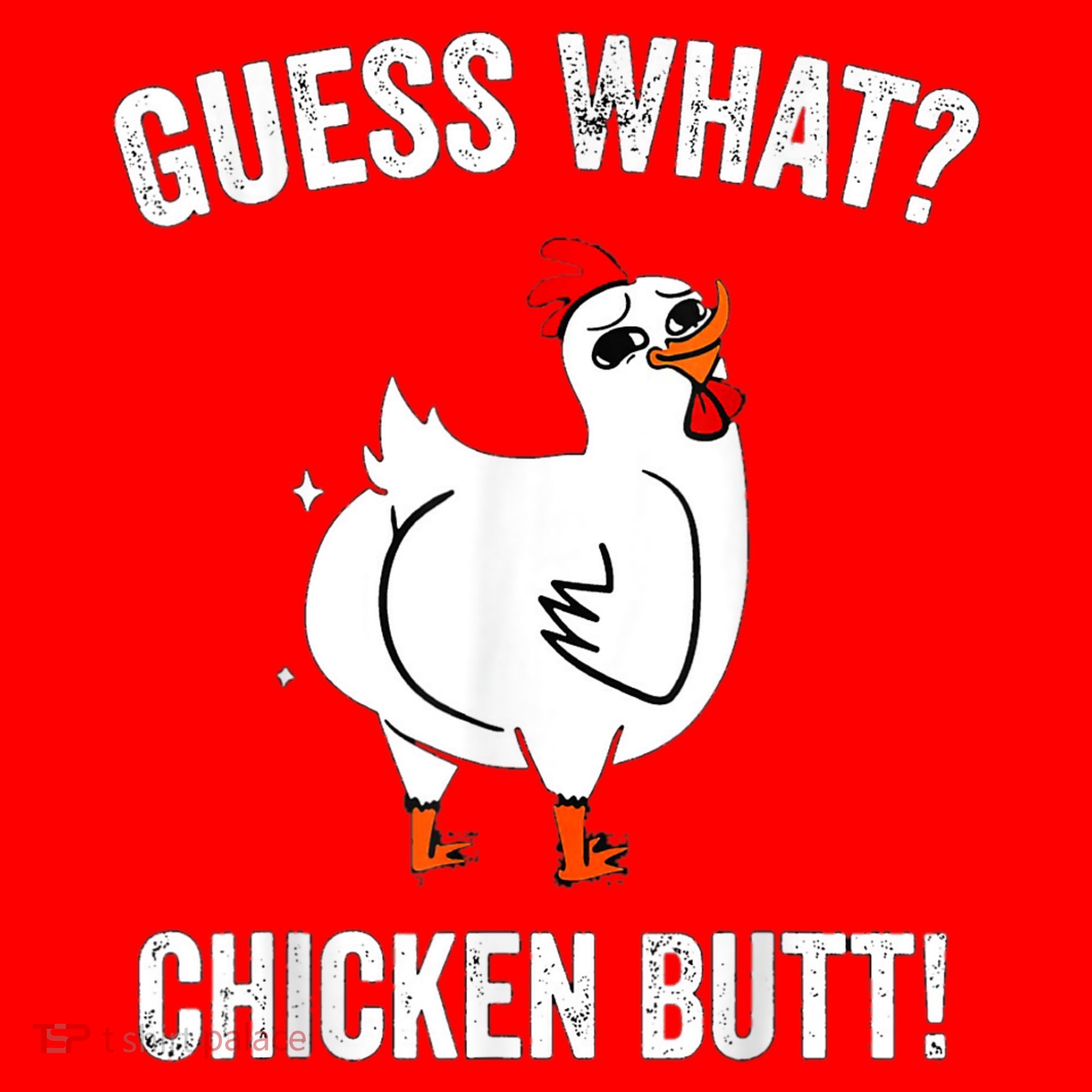 Funny Animal Guess What Chicken Butt Cute Chickens Buffs Santa Hat