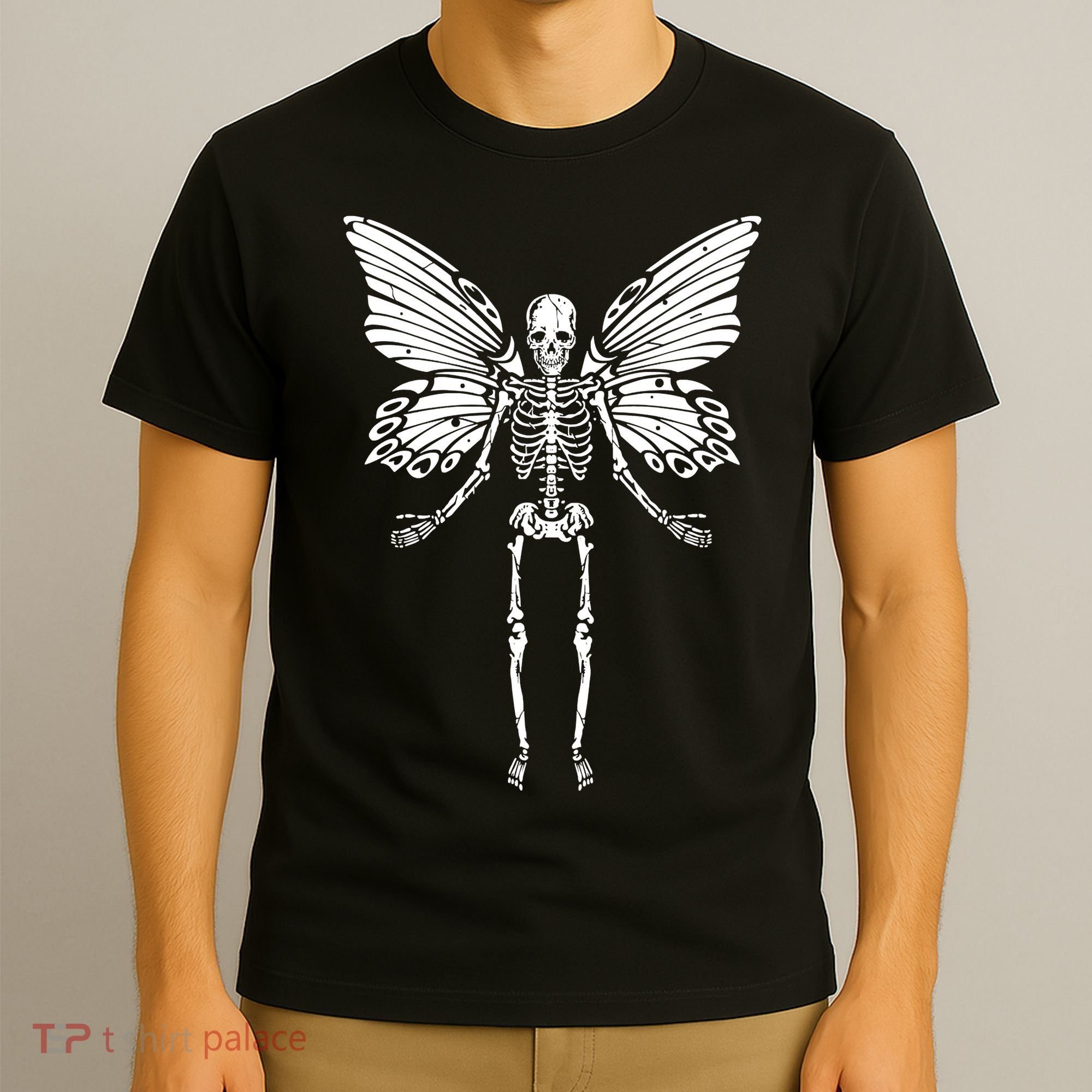 Fairycore Aesthetic Gothic Butterfly Skeleton Fairy Grunge T-Shirt