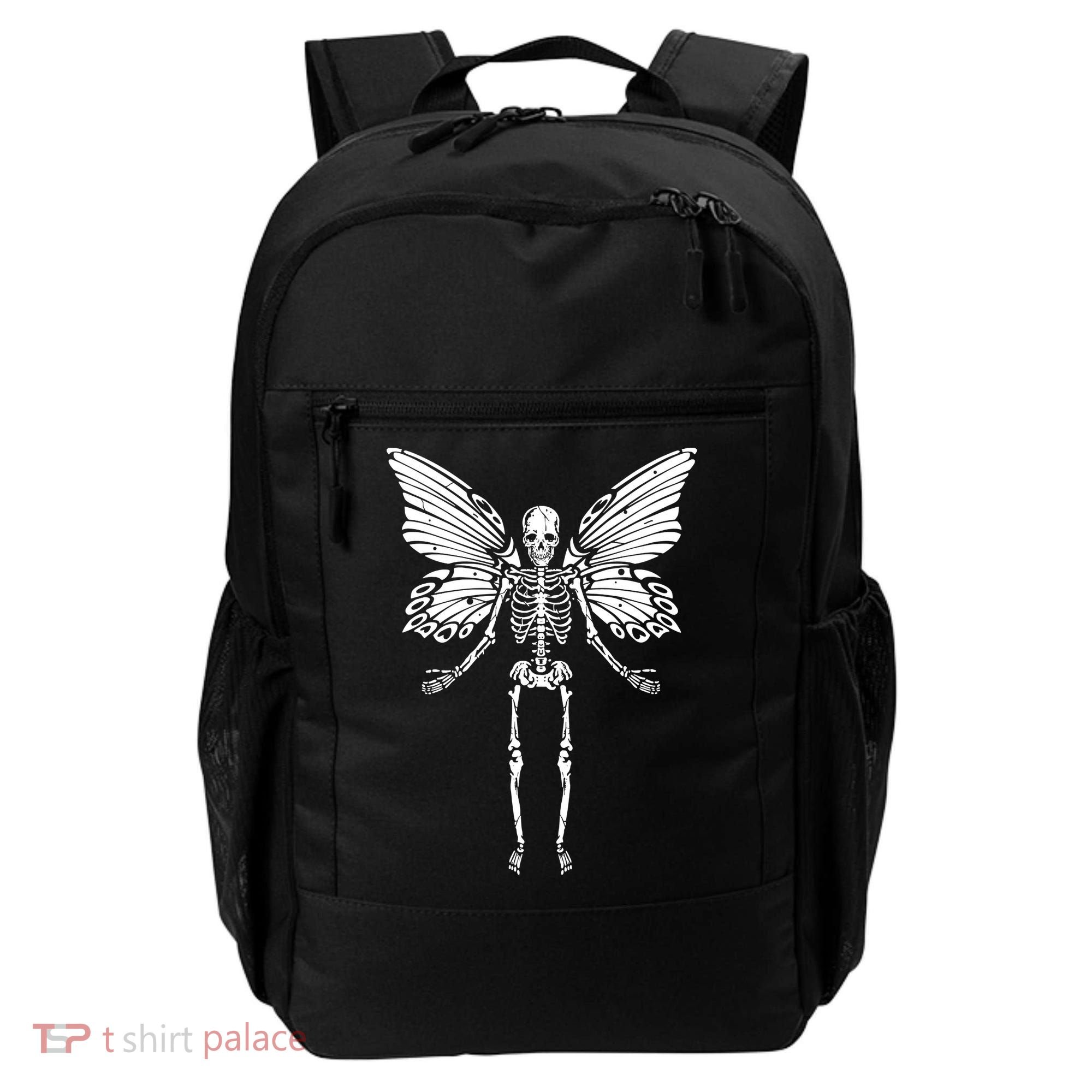 Fairycore Aesthetic Gothic Butterfly Skeleton Fairy Grunge Backpack