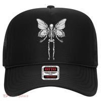 Fairycore Aesthetic Gothic Butterfly Skeleton Fairy Grunge Hat thumb 0