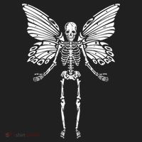 Fairycore Aesthetic Gothic Butterfly Skeleton Fairy Grunge Hat thumb 2