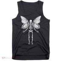 Fairycore Aesthetic Gothic Butterfly Skeleton Fairy Grunge Tank Top thumb 0