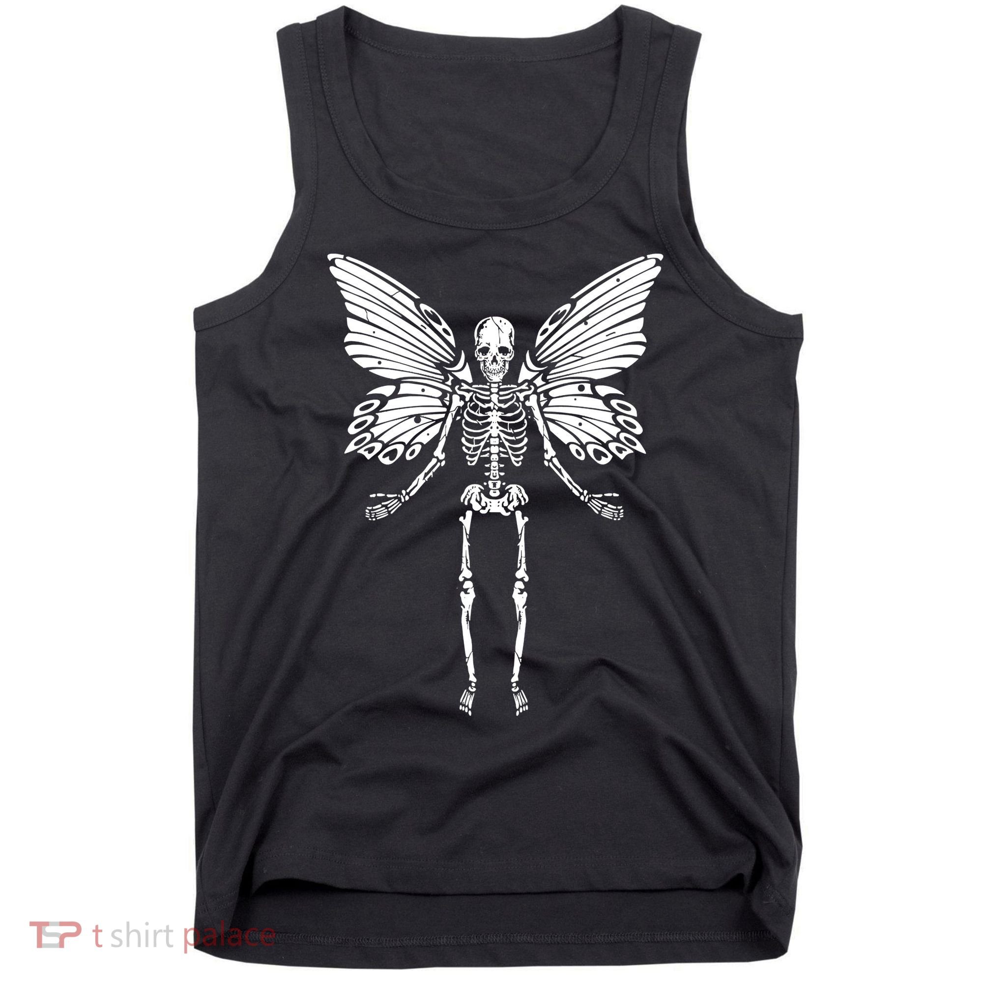 Fairycore Aesthetic Gothic Butterfly Skeleton Fairy Grunge Tank Top