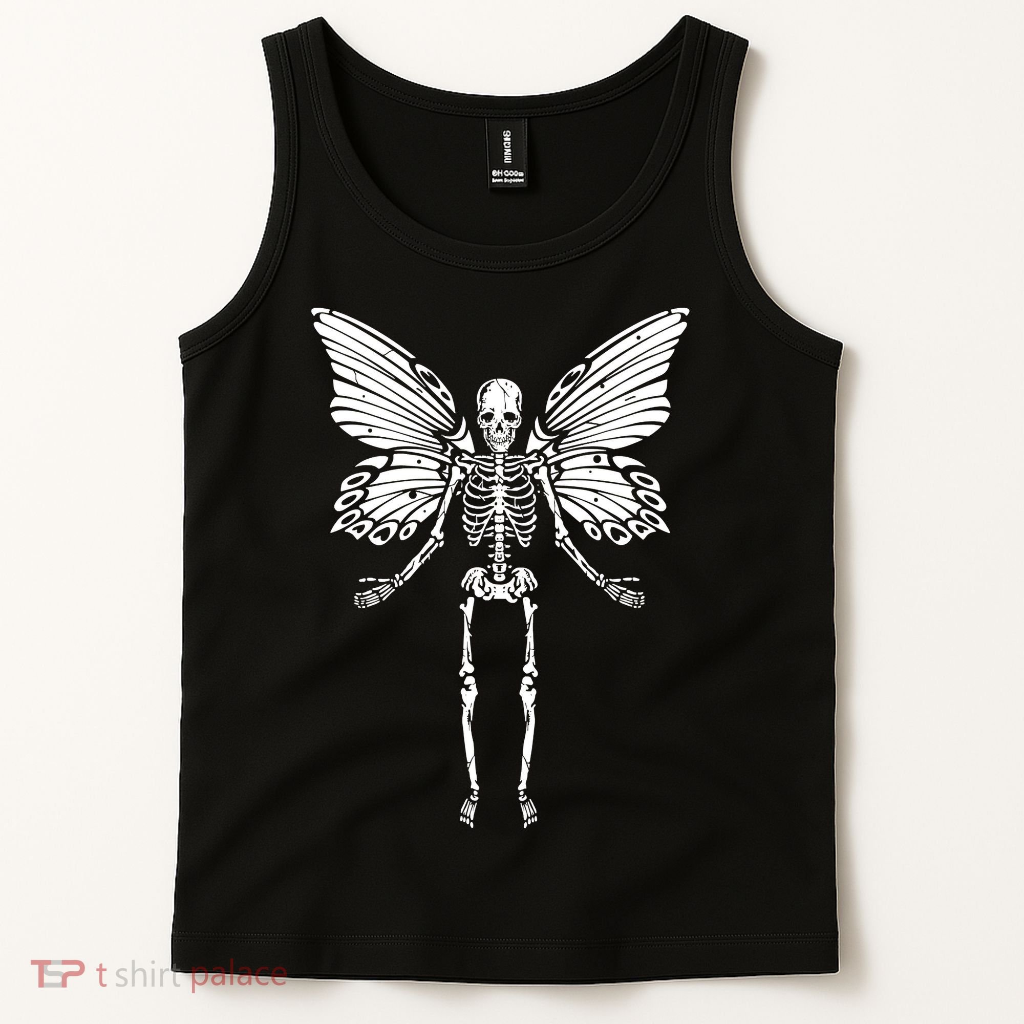 Fairycore Aesthetic Gothic Butterfly Skeleton Fairy Grunge Tank Top